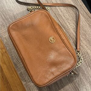Michael Kors Tan Leather Shoulder Bag